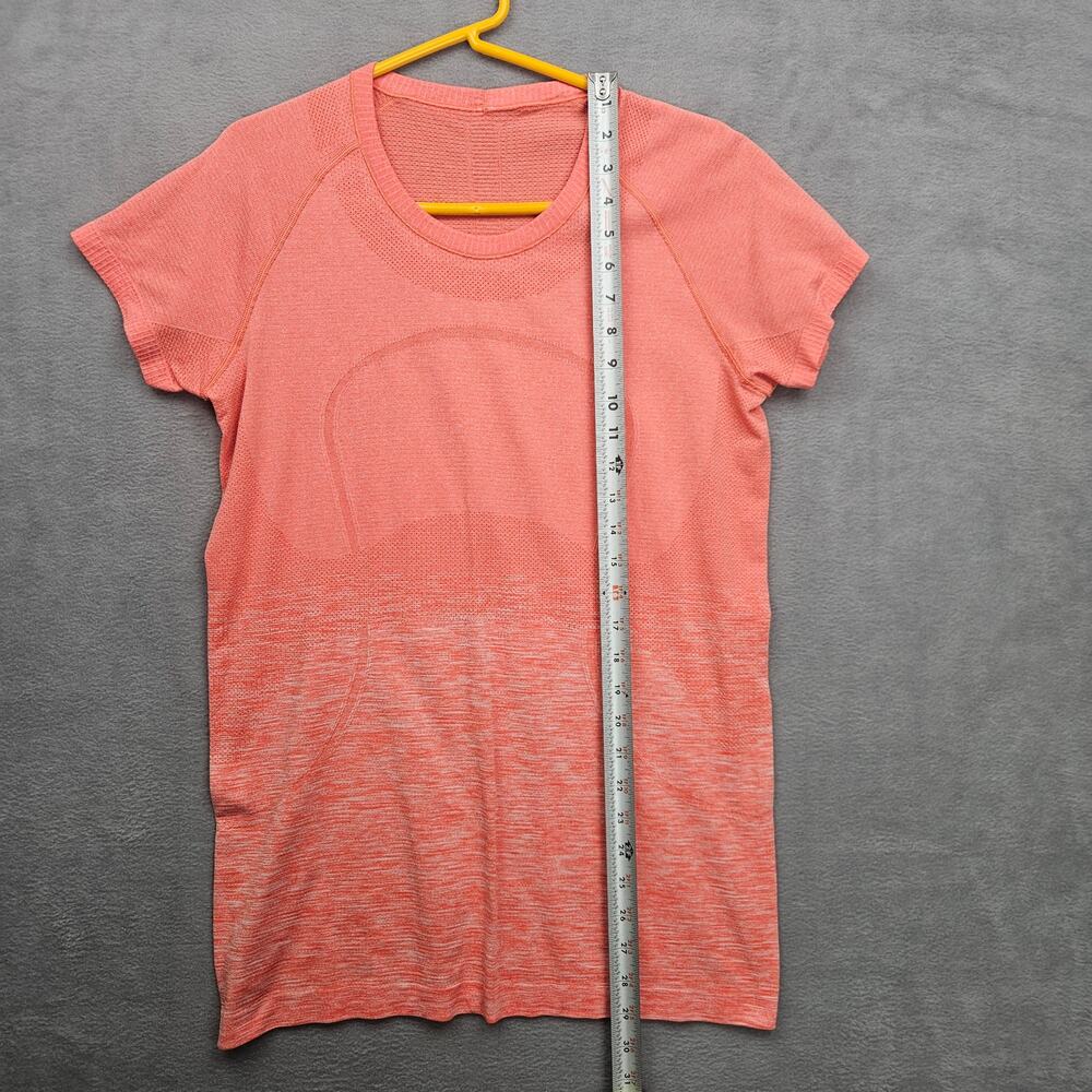 Lululemon Swiftly Tech Short SS Crew Gradient Heathered Alarming Activewear 12 - Picture 4 of 6
